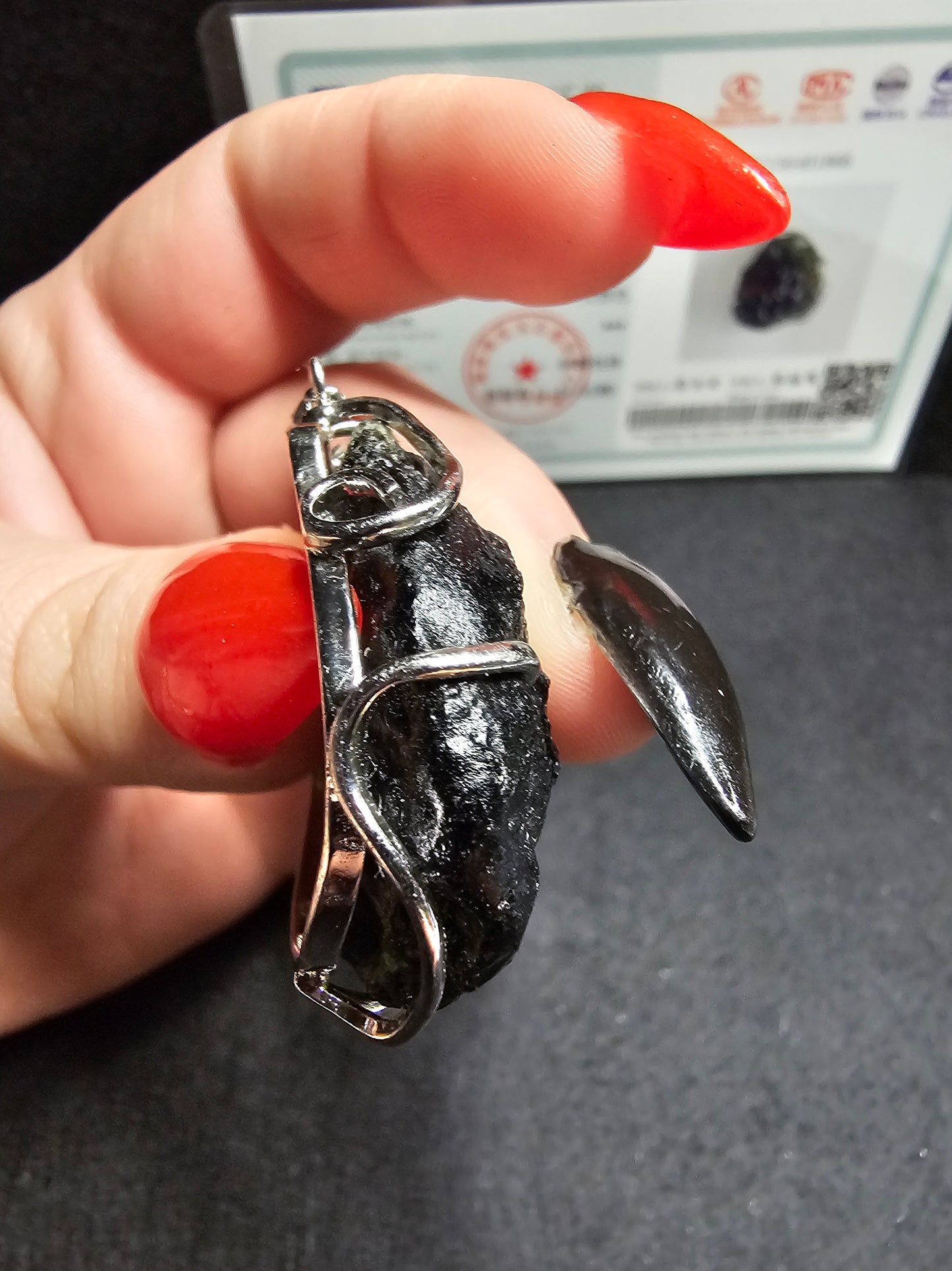 Moldavite Pendant-B