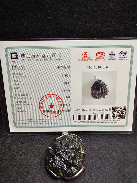 Moldavite Pendant-B