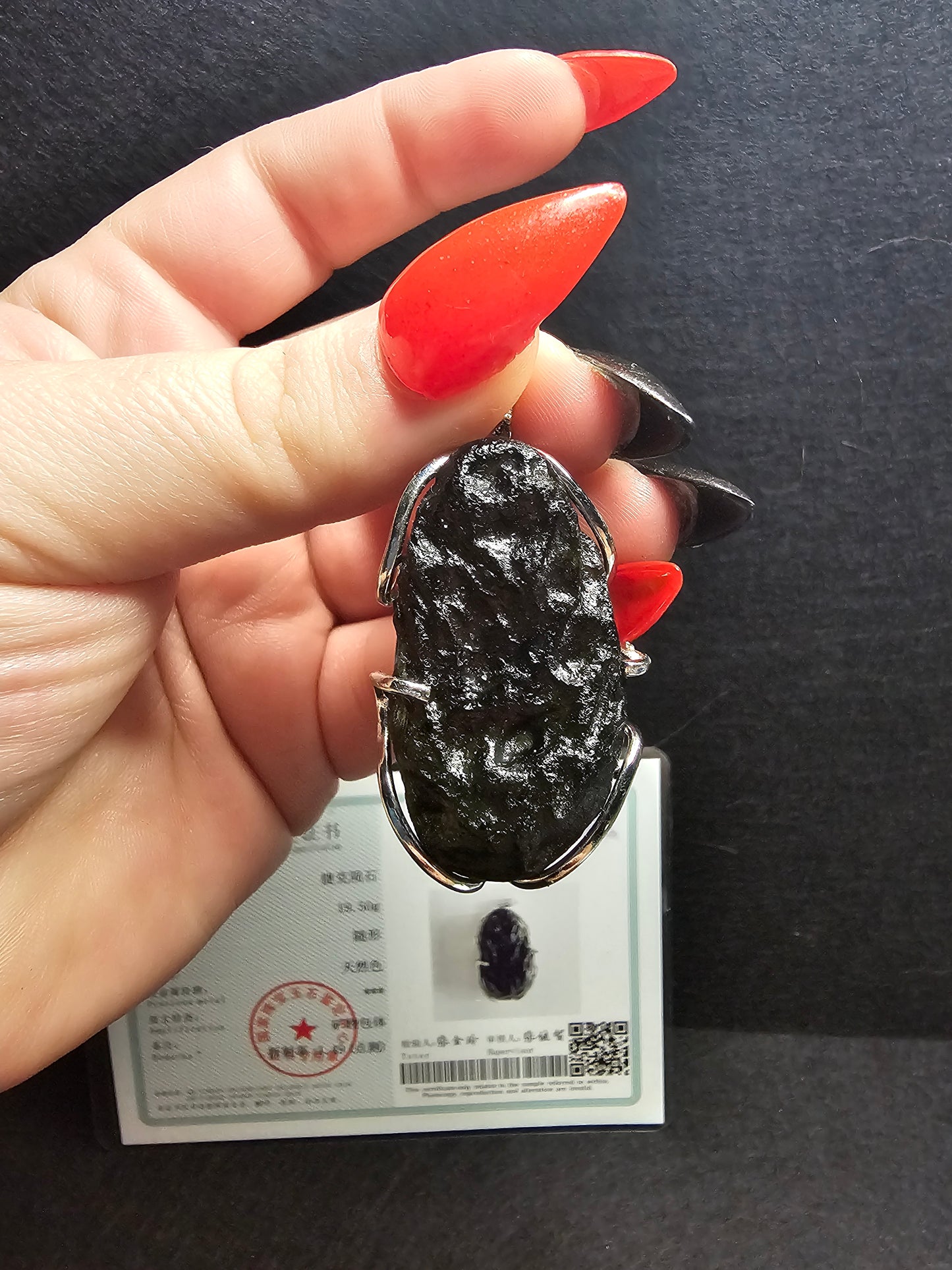 Moldavite Pendant- A